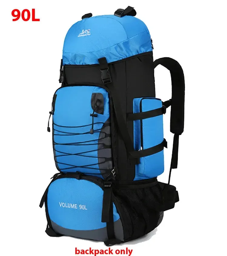 Practical 80L 90L Large Camping Backpack Versatile Travel and Hiking Bag for Men and Women Casual