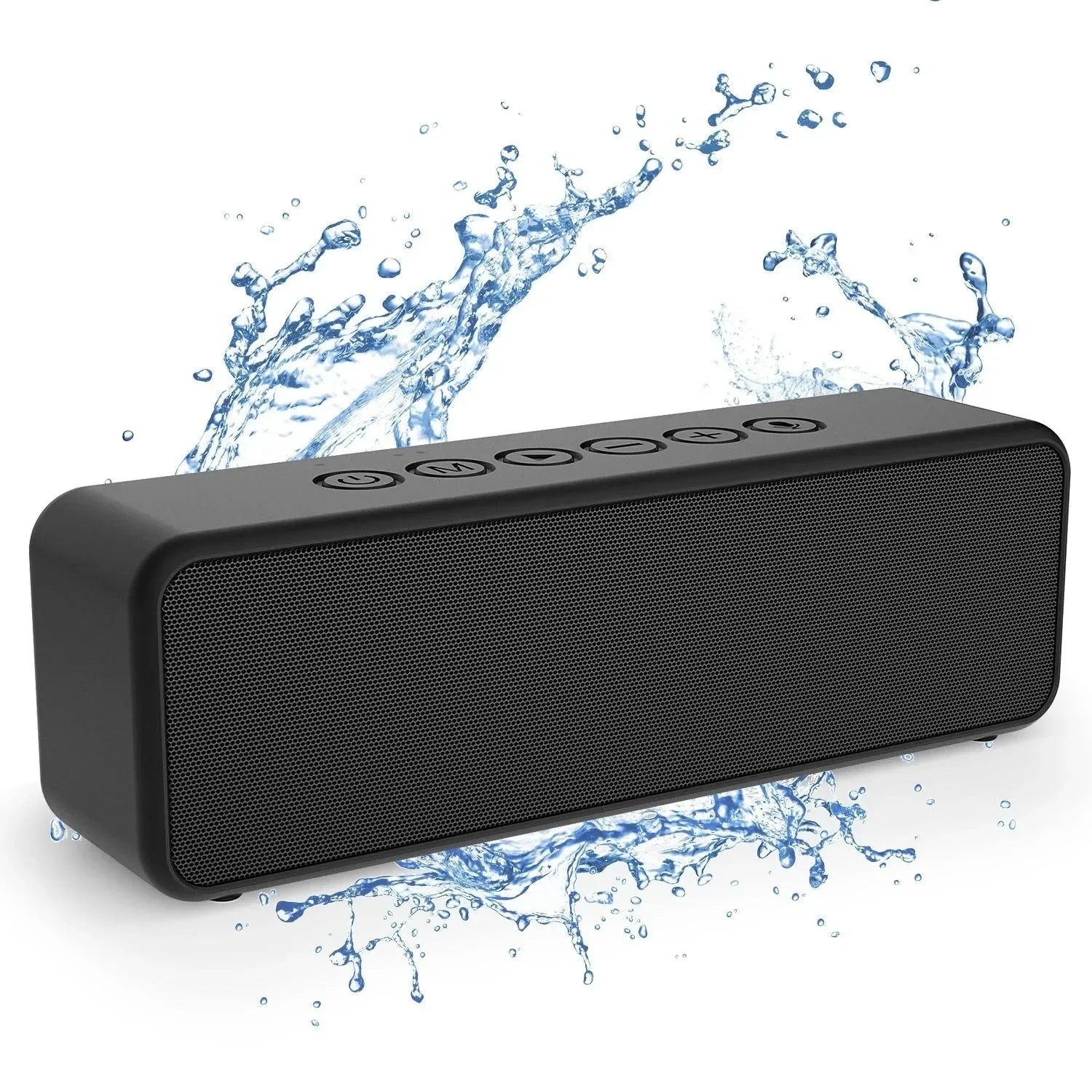 Stylish Portable Bluetooth Speaker 30W Wireless Enhanced Bass Built-in Mic IPX6 Waterproof for Camping Healthy