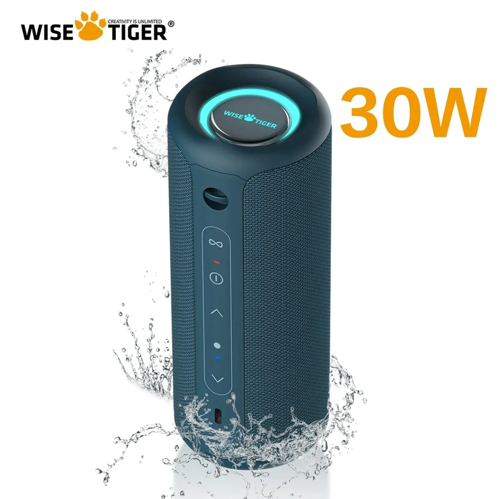 Recyclable P3 Bluetooth Speaker 30W Portable Speaker User-Friendly