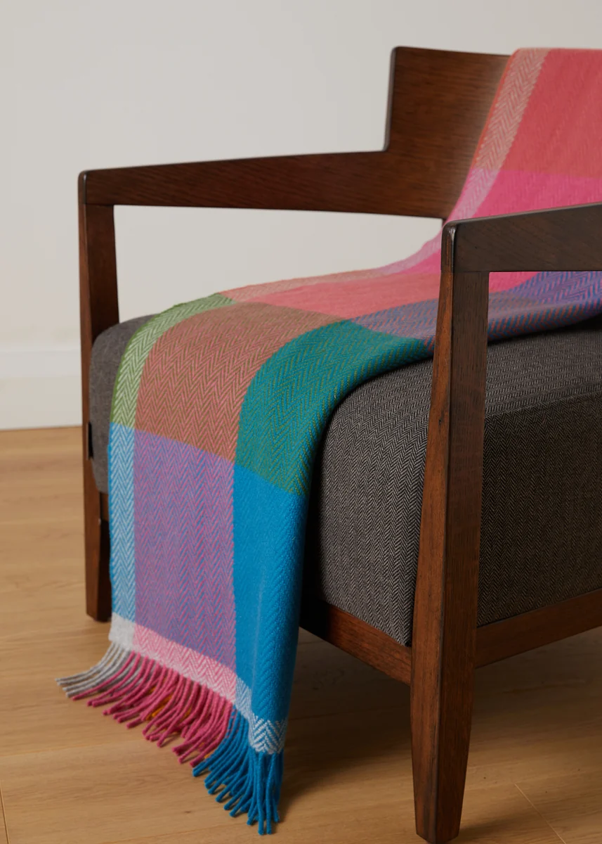 Secure Foxford Deel Cashmere and Lambswool Throw Trendy