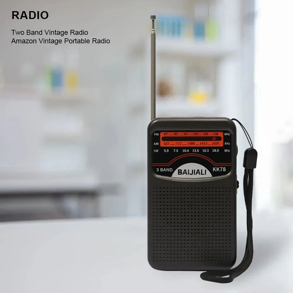 Exceptional Portable Dual Band Digital Radio – SW AM FM with Built-In Speaker and Telescopic Antenna for Indoor and Outdoor Emergency Use High-Quality