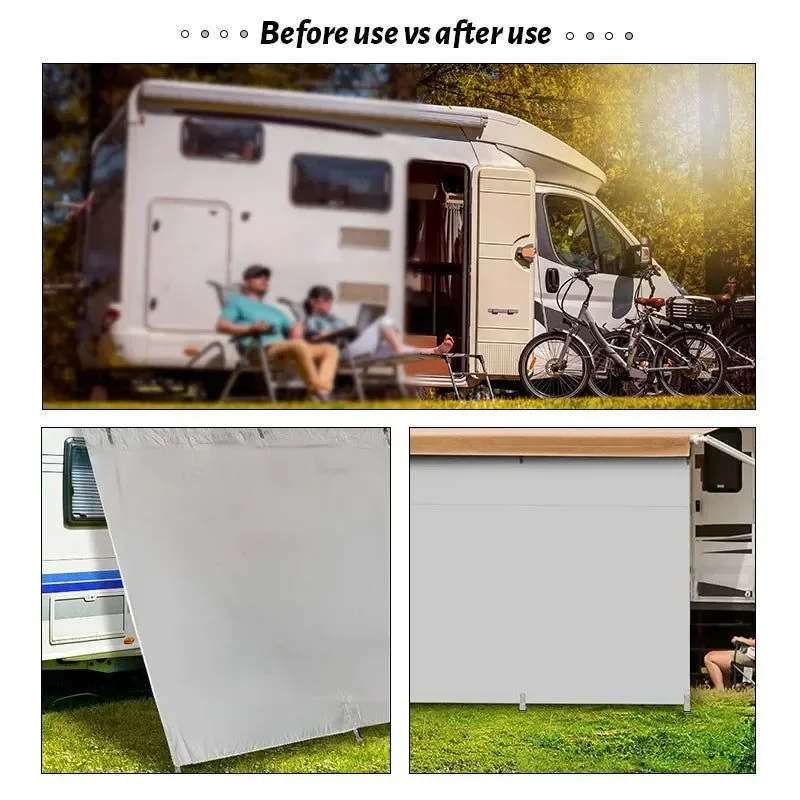Selected 4×1.95M Caravan Privacy Screen Car Side Awning – Rooftop Tent Sun Shelter Shade for SUV Camping Advanced