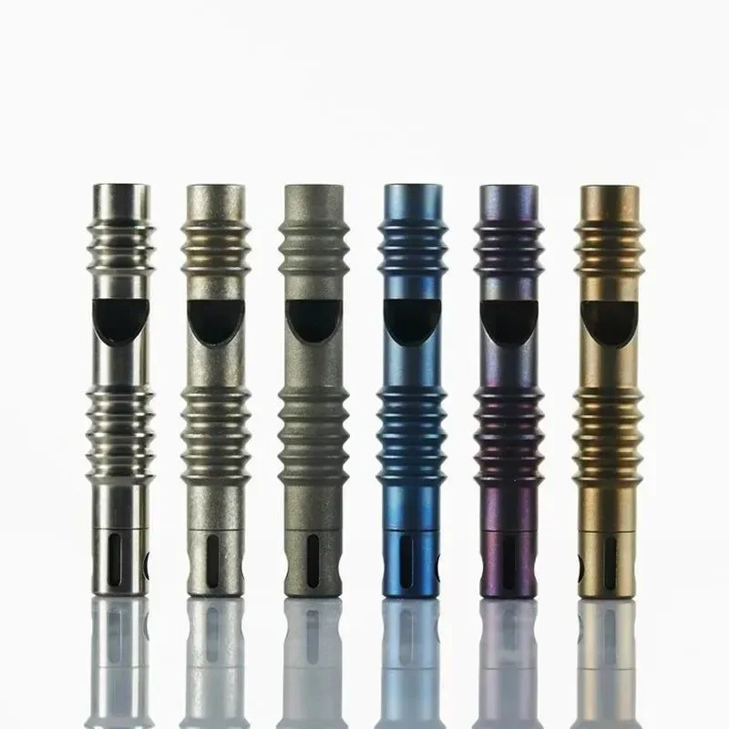 Next-Generation Titanium Alloy EDC High Frequency Whistle – Emergency Survival Outdoor Camping Animal Training Safety Tool Exclusive