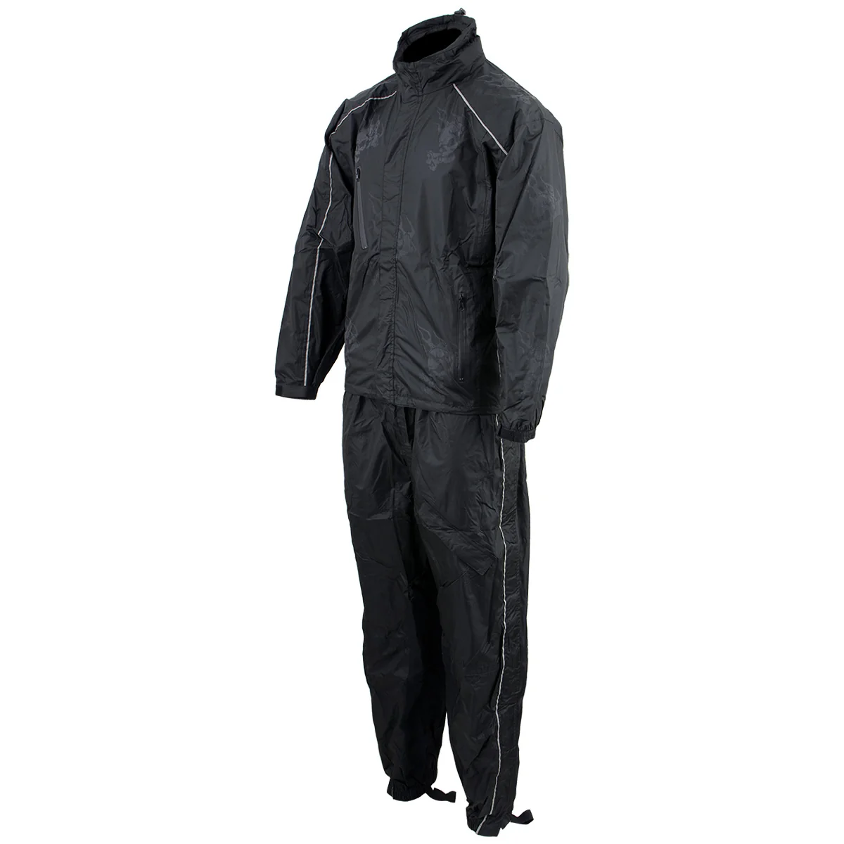 Stylish NexGen SH2334 Men s Black and Beige Water Proof Rain Suit Reusable