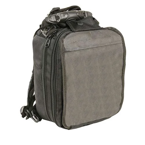 Unique Milwaukee Leather SH675 Black Medium Textile Magnetic Tank Bag with Double Access Zippers Refined