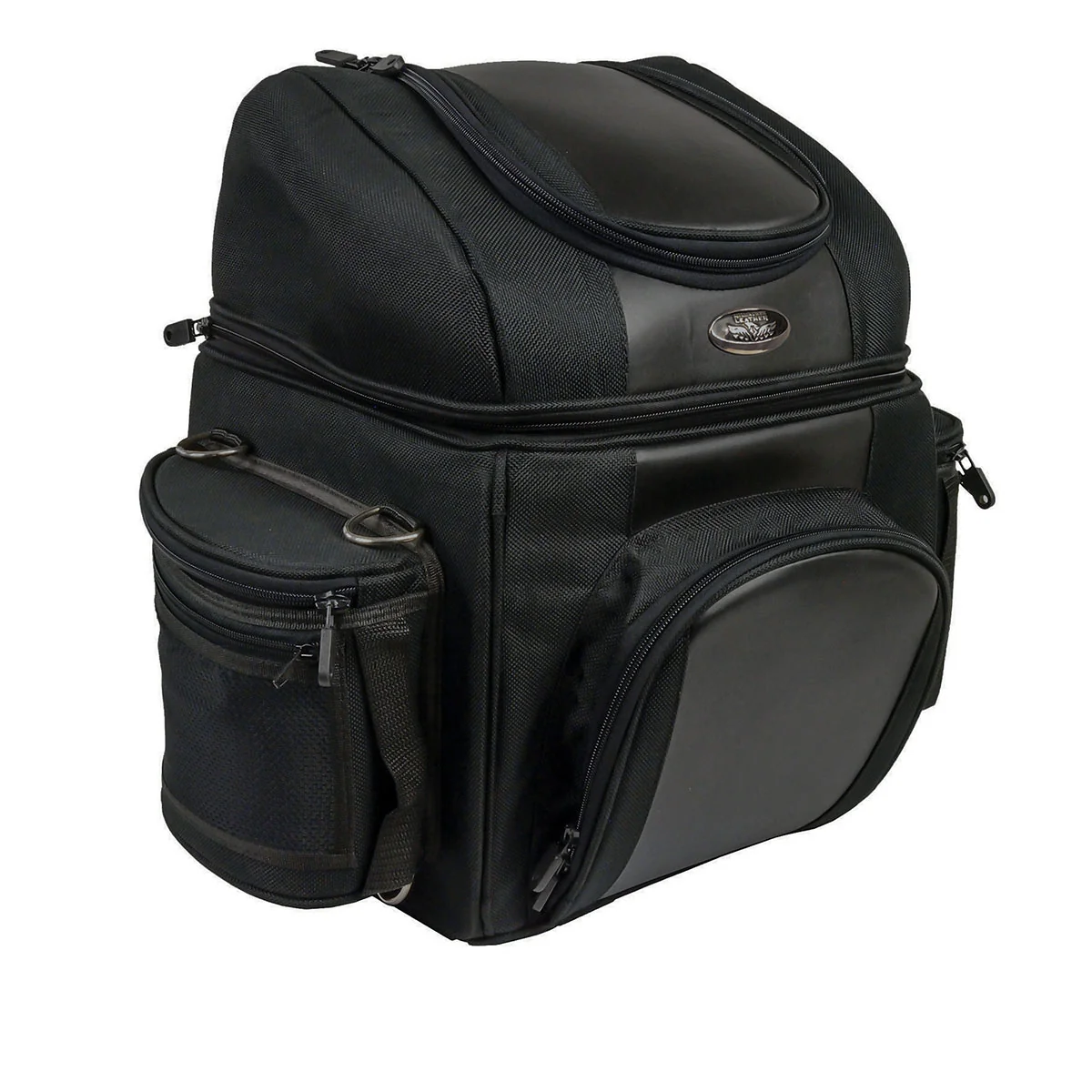 User-Friendly Milwaukee Leather SH682 Black Medium Motorcycle Textile Sissy Bar Travel Bag Soft