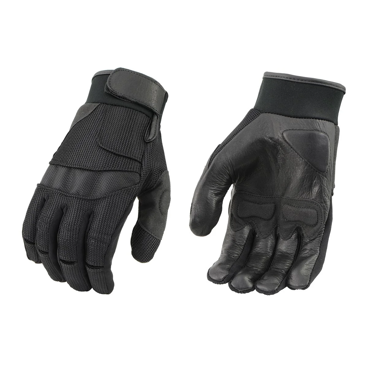 Luxury Milwaukee Leather SH879 Men’s Black Leather Mesh Racing Motorcycle Hand Gloves W Gel Padded Palm Exceptional