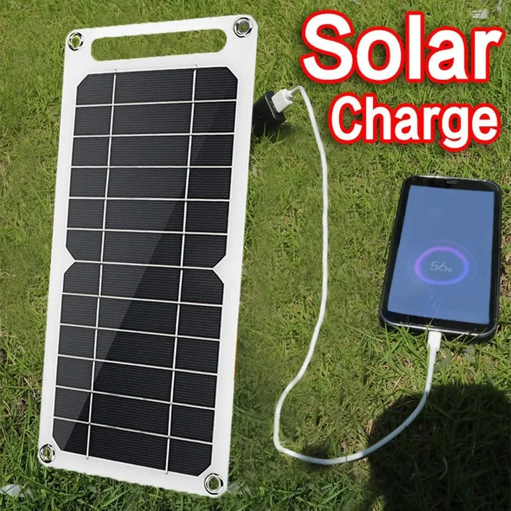 Refined 10W Waterproof Solar Panel USB Charger – Portable Outdoor Solar Charger for Mobile Phone Power Bank Camping Hiking Organic