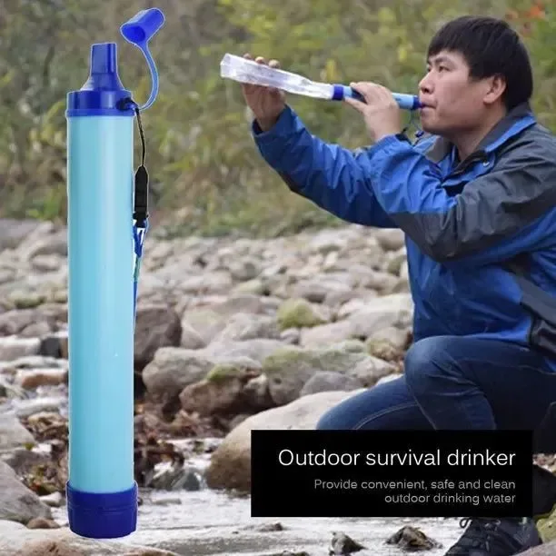 Certified Portable Outdoor Water Purifier for Camping Hiking Emergency Survival Contemporary