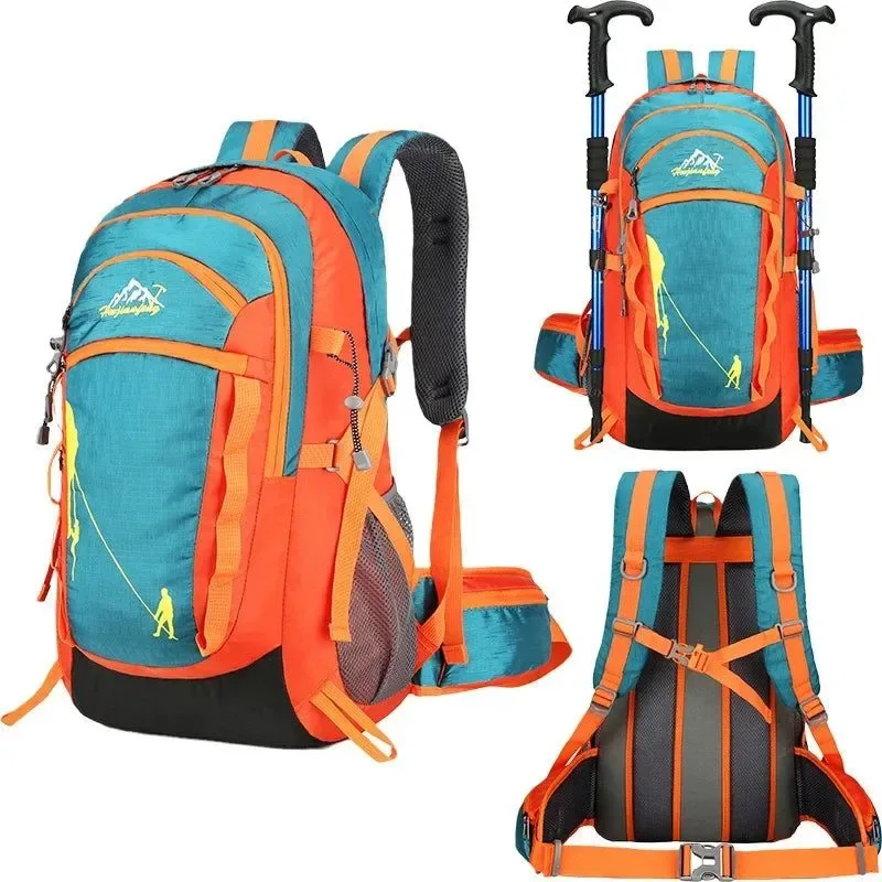 Easy-to-Use 35L Waterproof Hiking Backpack – Outdoor Sports Duffel Bag for Camping Climbing and Travel Trendy