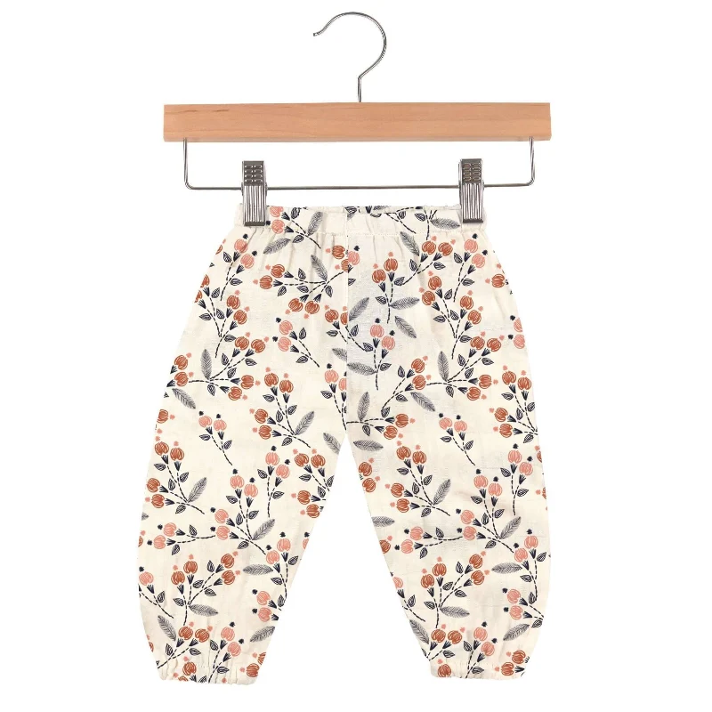 Expertly Made Dahlia Floral Mini Pants for Babies Comfort Meets Style for Your Little One Relaxed