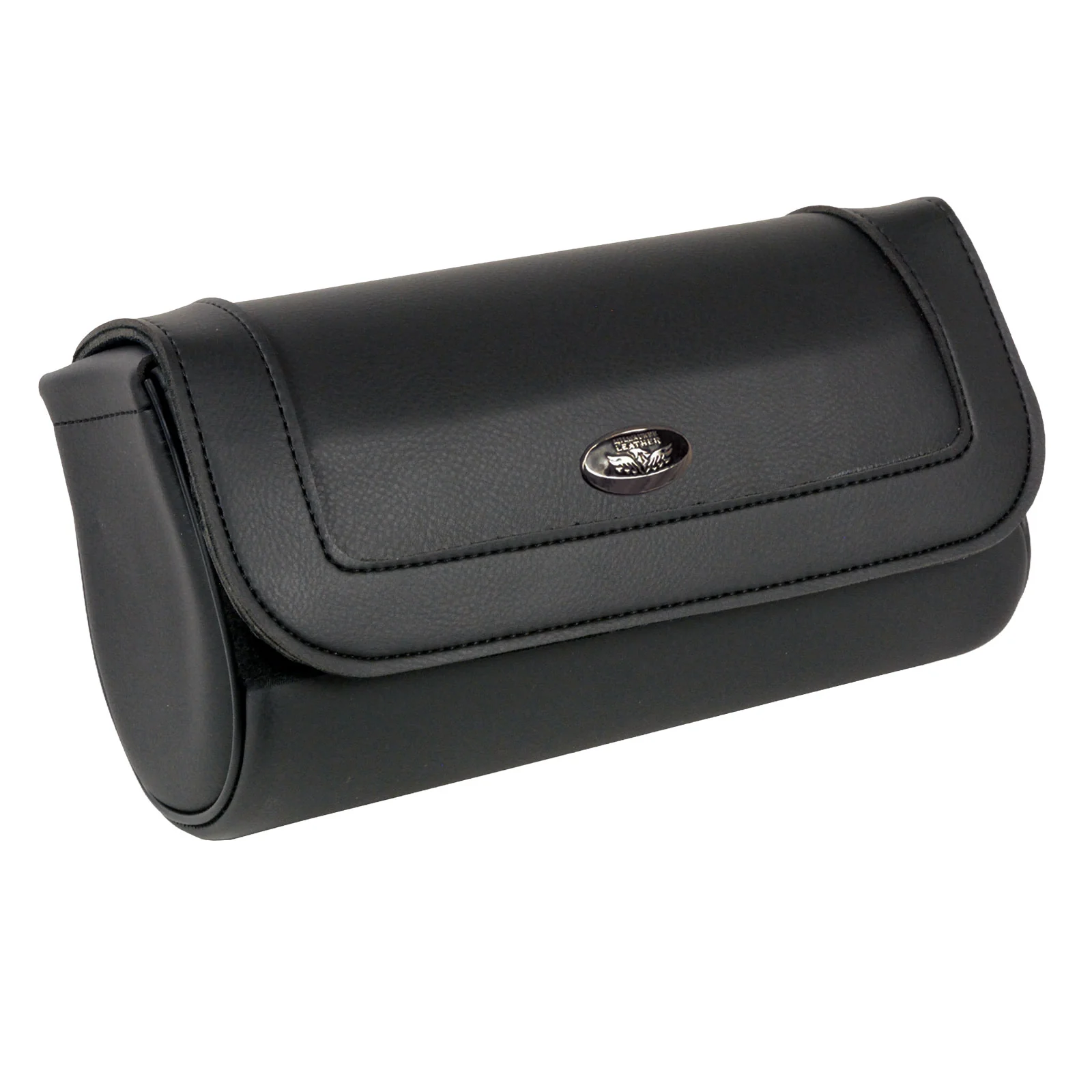 Professional Milwaukee Leather SH61401 Black Medium Motorcycle Windshield PVC Tool Bag with Velcro Closure High-Performance