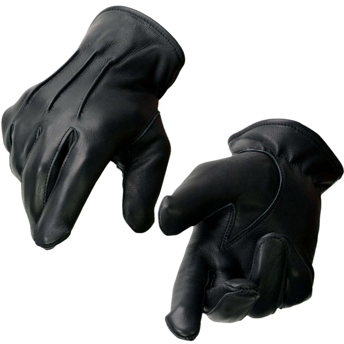 Luxury Milwaukee Leather SH865 Men’s Black Thermal Lined USA Deerskin Leather Motorcycle Winter Rider Gloves Genuine