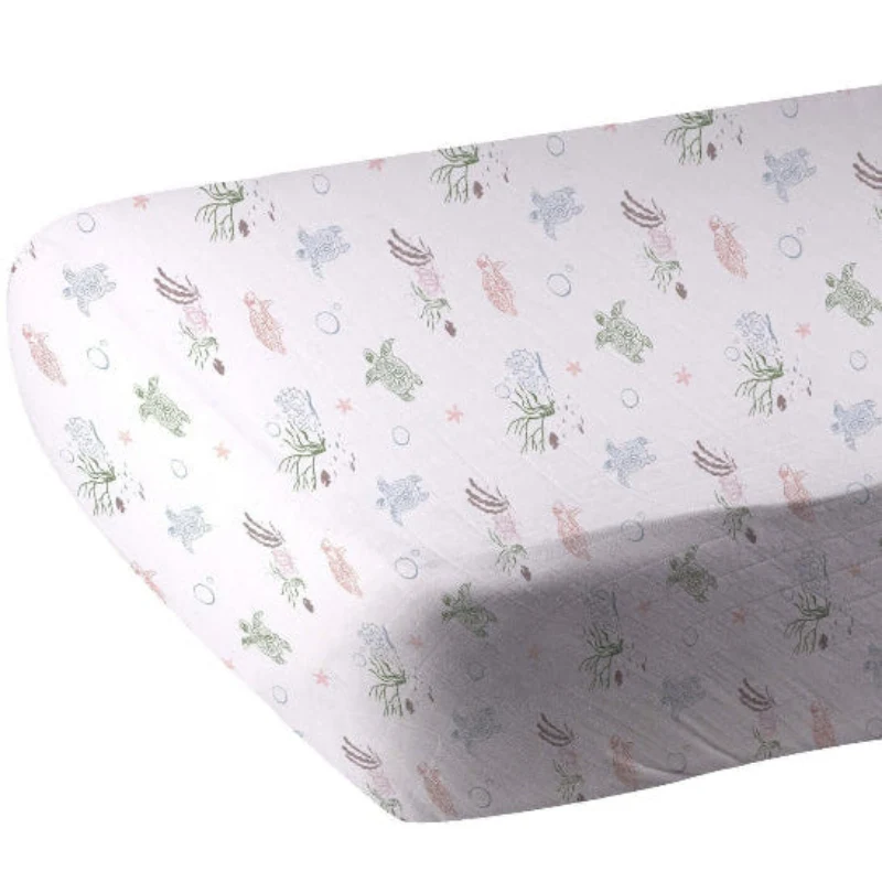 Elegant Turtles Nursery Sheet Environmentally Friendly