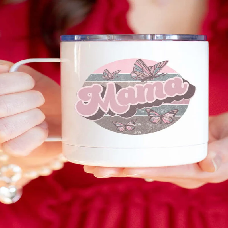 High-End Mama Floral Coffee Cup Optimized