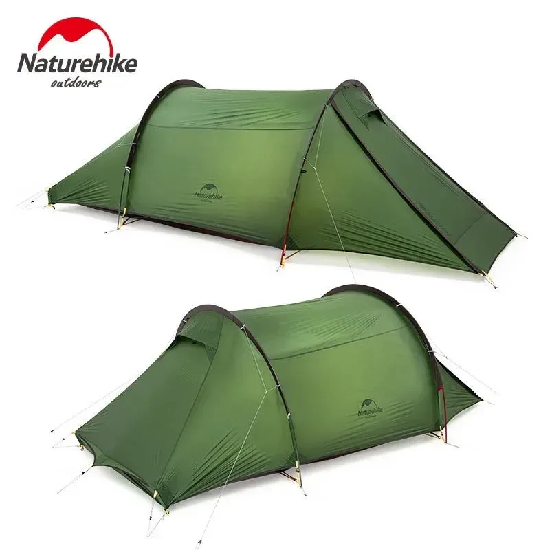 Practical New Tunnel Camping Tent 2-Person Ultralight 20D Waterproof 4-Season Travel Tent Traditional
