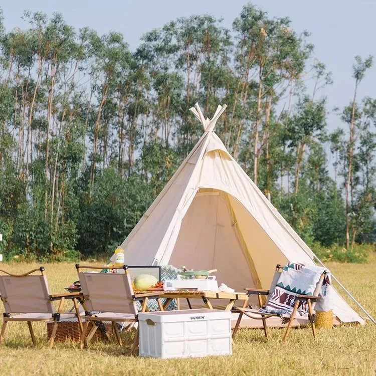 Responsible Outdoor Camping Thickened Double Rain Protection Sunscreen Indian Pyramid Wild Sky Curtain Park Mosquito Repellent Tent Optimized