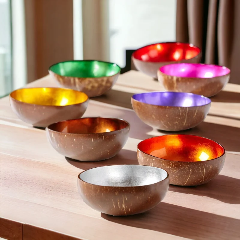 Trusted Gold Trimmed Coconut Bowl Flexible