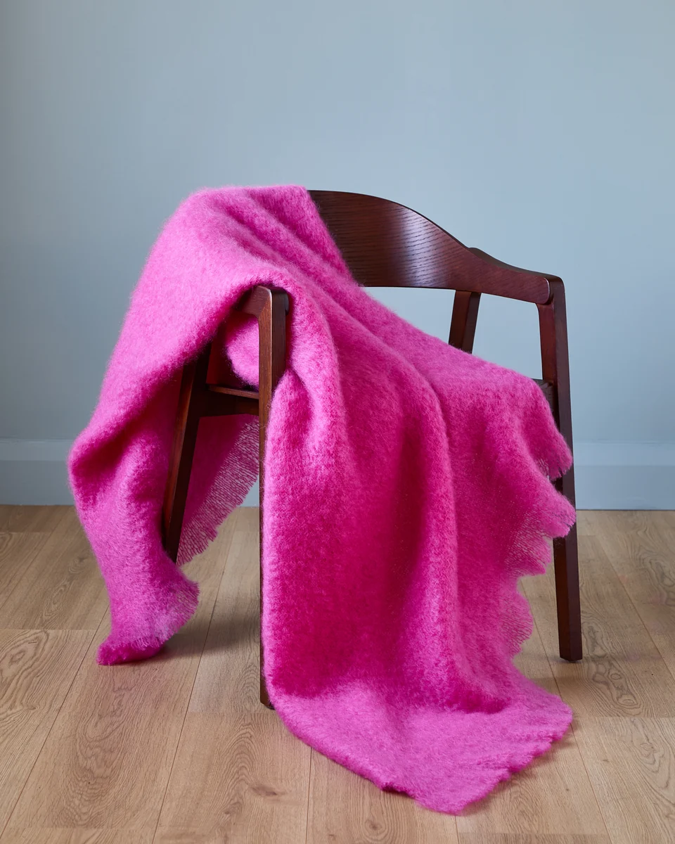 Original Foxford Foyle Mohair Throw Sophisticated