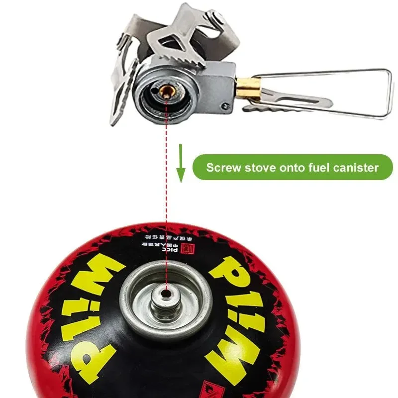 World-Class BRS Outdoor Gas Stove – Mini Ultralight Titanium Camping Gas Burner for Hiking and Survival BRS-3000T Features：Specification Notes Optimized