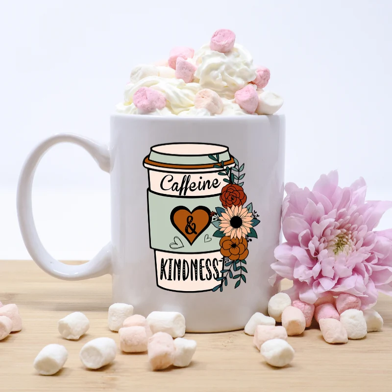 Exclusive Caffeine And Kindness Mug Elegant