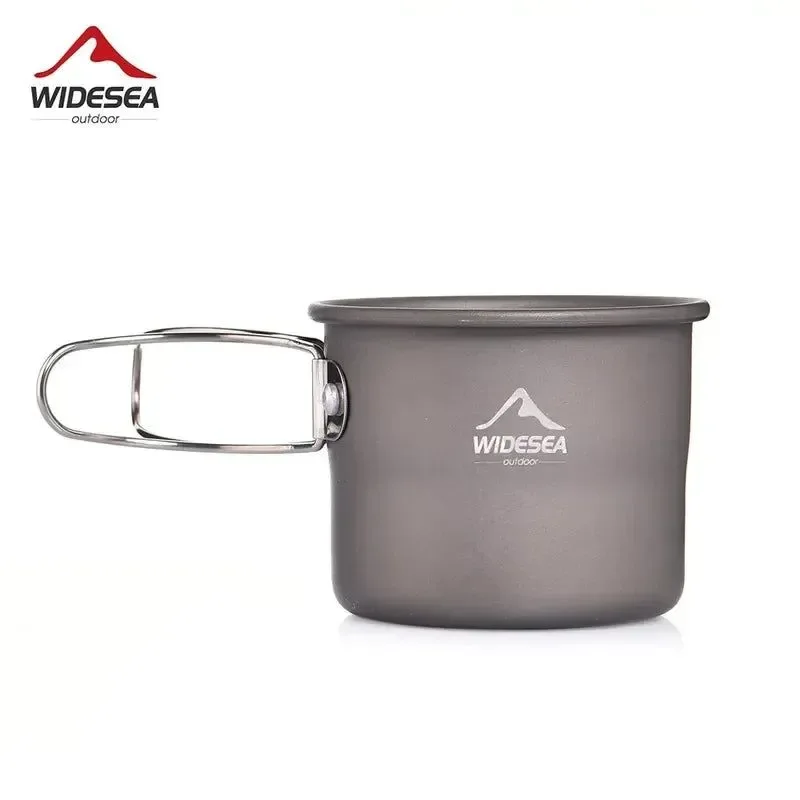 Crafted Camping Mug – Outdoor Coffee Tea Aluminum Cup for Tourism Picnic Trekking and Hiking Breathable
