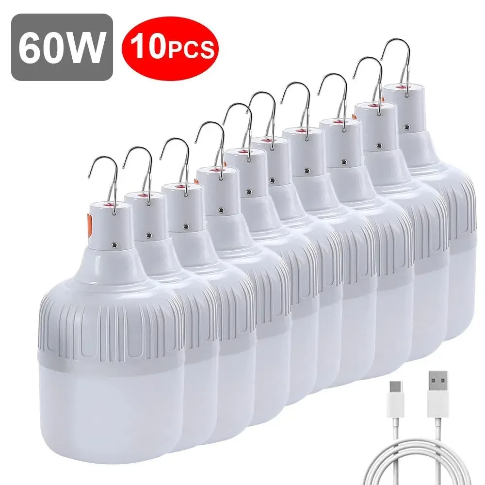 Relaxed USB Rechargeable LED Bulb – Portable Camping Light Bulb for Emergency Lighting Outdoor Picnics and Hanging Tent Light Modern