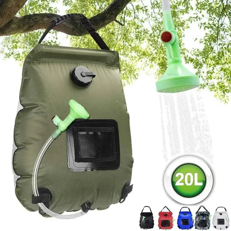 Effective 20L Outdoor Camping Shower Bag – Solar Heating Portable Folding Bath Equipment Clean
