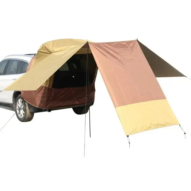 Traditional Portable Waterproof Car Awning Sun Shelter – Camping SUV Rear Tent with Quick Automatic Opening Elegant
