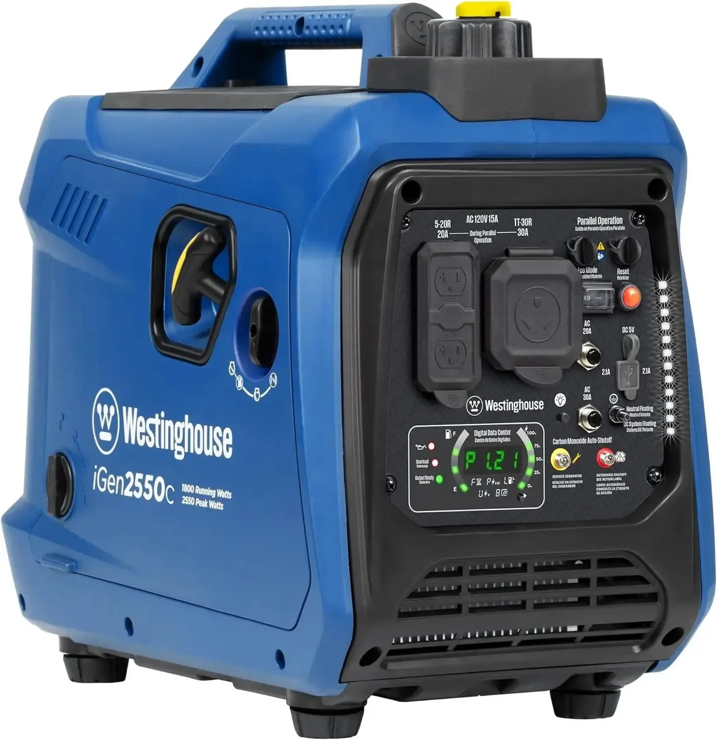Genuine Westinghouse 2550W Portable Inverter Generator – Super Quiet Lightweight RV Ready CO Sensor About this item Refined