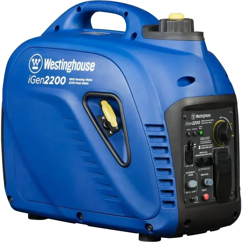 Eco-Friendly 2200W Super Quiet Lightweight Portable Inverter Generator – Gas Powered Parallel Capable About this item Secure
