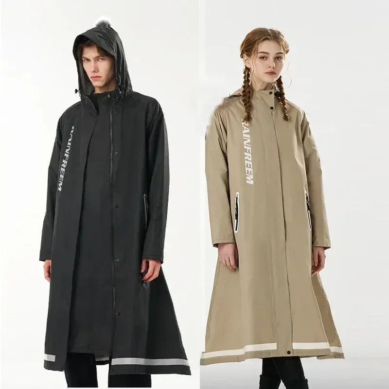Proven Fashion Windbreaker Type Raincoat Waterproof Women Men Outdoor Hiking Camping Rainwear Suit Multifunctional Riding Rain Coat Practical