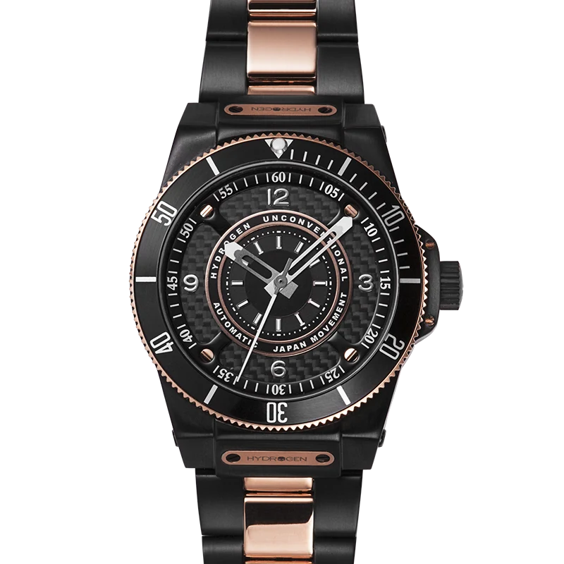 World-Class Hydrogen Black Dial Automatic Watch Casual