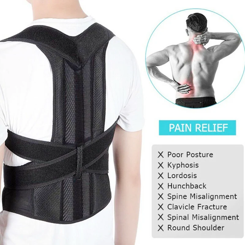 Casual The Part Adjustable Posture Corrector Brace for Comfort and Support Reliable