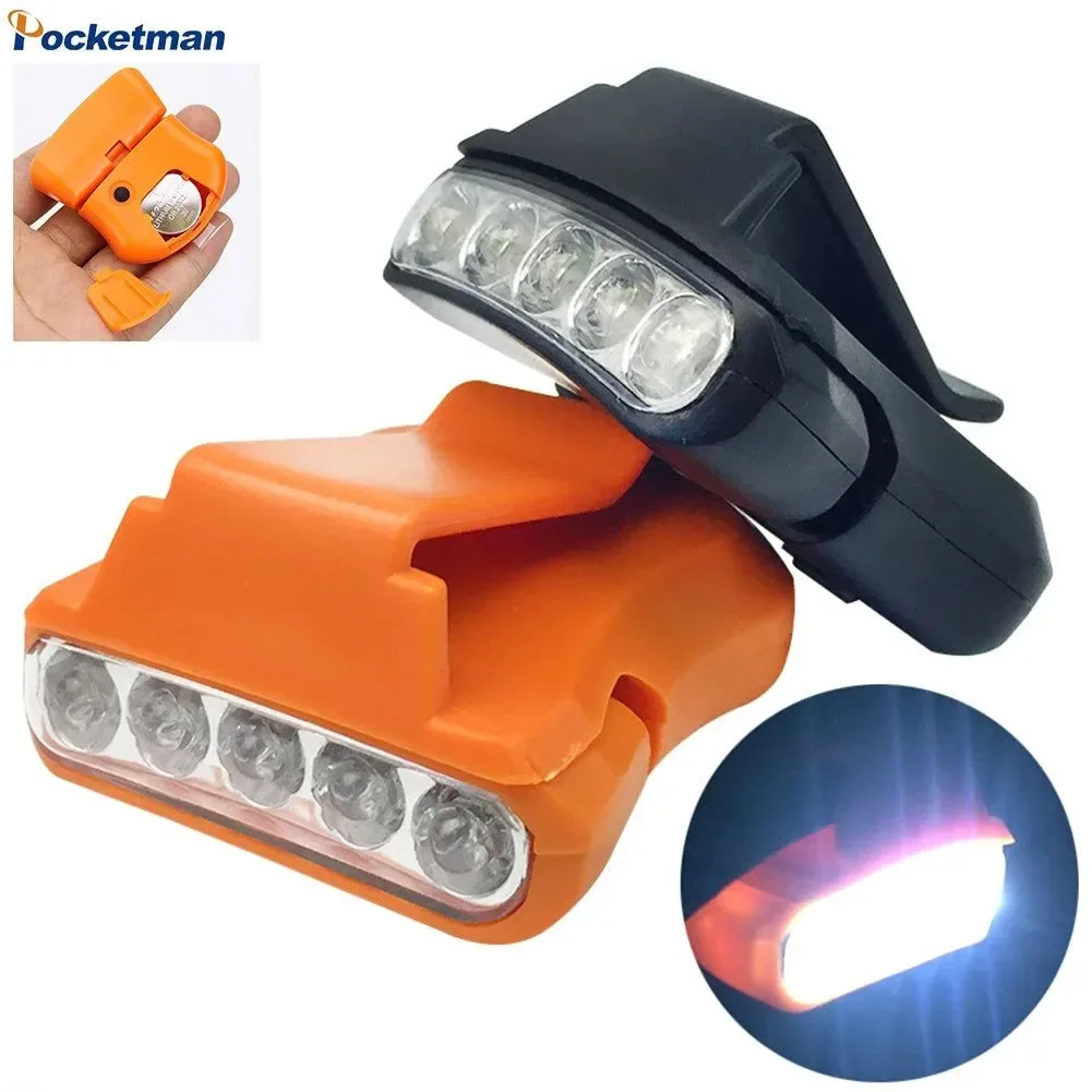 Detailed Mini 5LED Hat Clip Lamp – Waterproof 90° Adjustable Headlamp for Outdoor Camping and Fishing Sophisticated