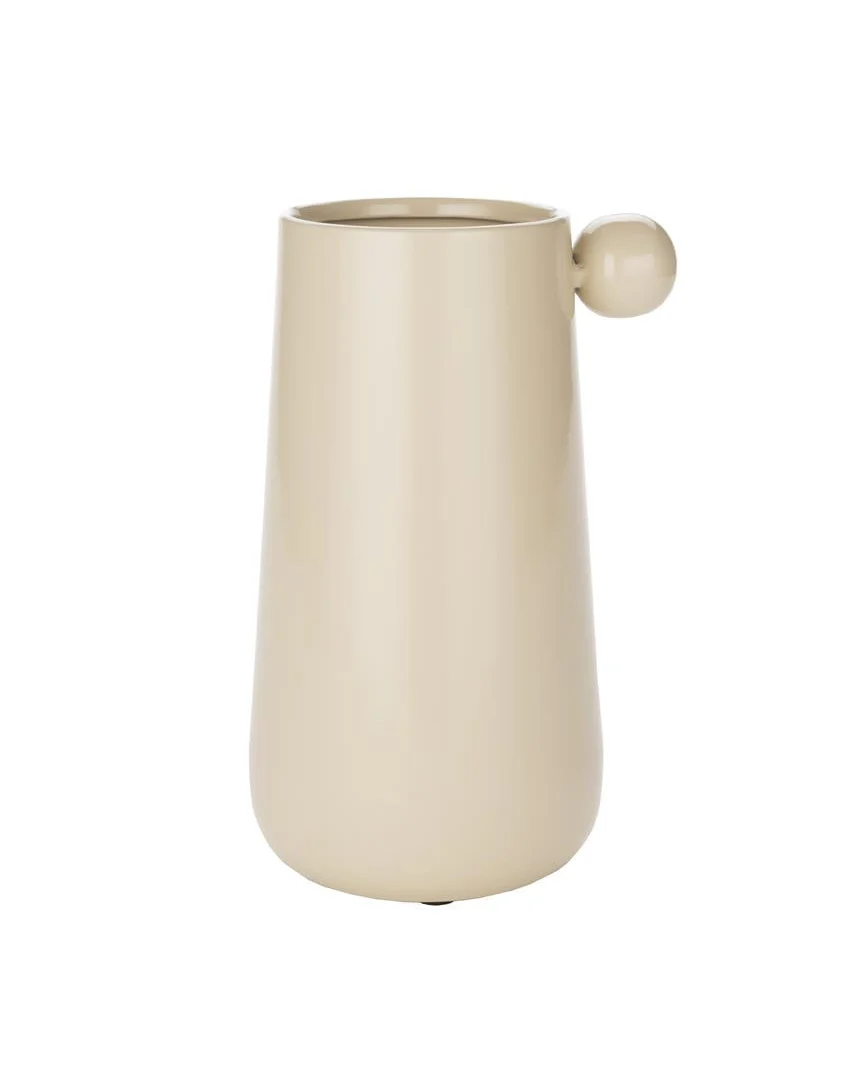 Artisan Dot Vase Beige- Medium Genuine