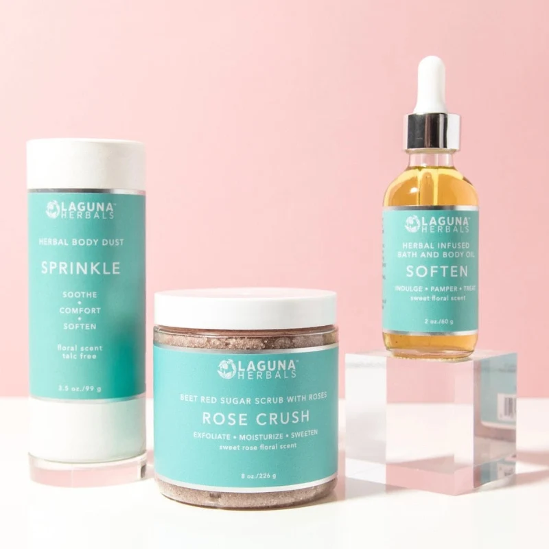 Responsible Laguna Herbals Self-Care Set Your Floral Bath Experience Enhanced
