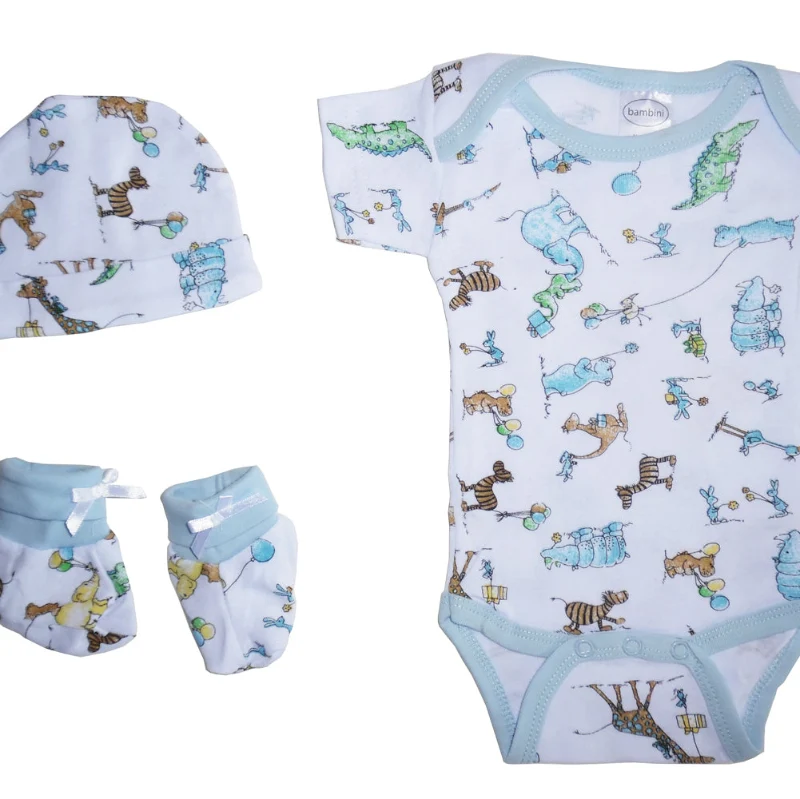 Reliable Bambini 3-Piece Baby Clothes Set Comfort and Style for Your Little One Certified