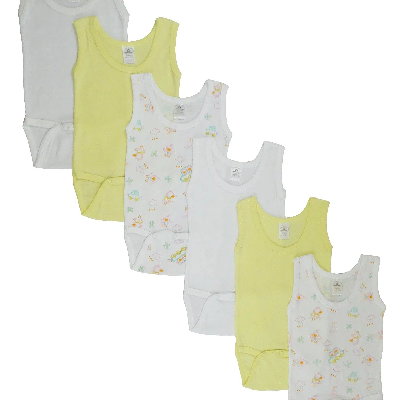 Classic Bambini Baby Bodysuit Set – Soft Cotton Tank Tops 6 Pack High-Grade