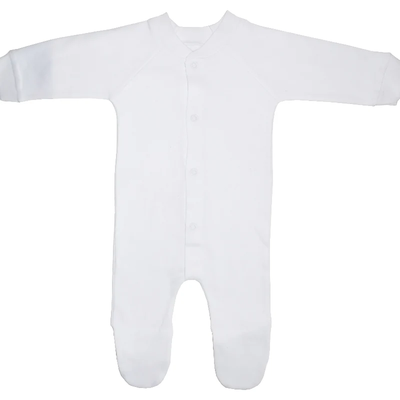 Specialty Bambini Baby White Footed Sleepsuit Official