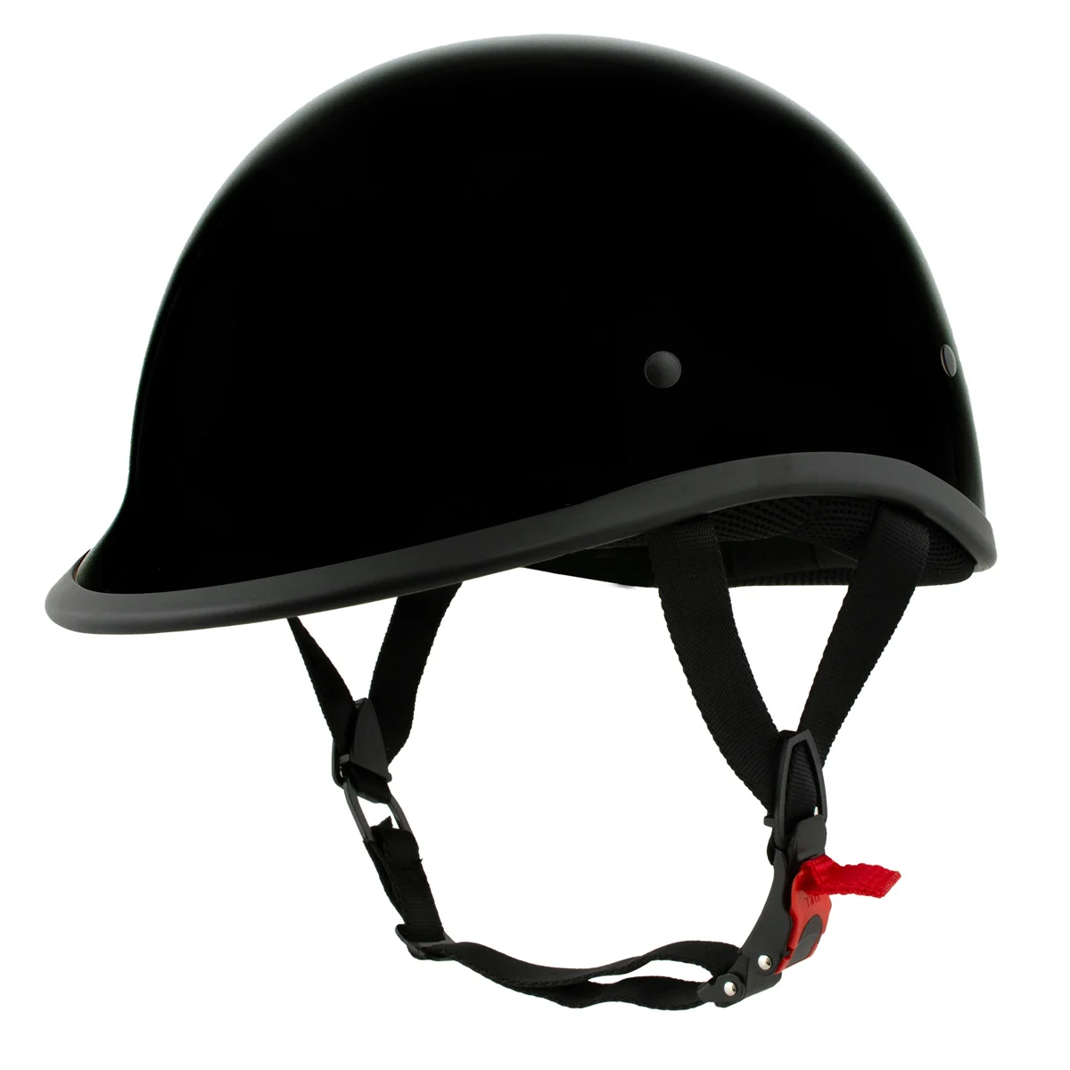 Carefully Designed Milwaukee Helmets MPH9751DOT Polo Style DOT Gloss Black Motorcycle Half Face Helmet Biker Relaxed