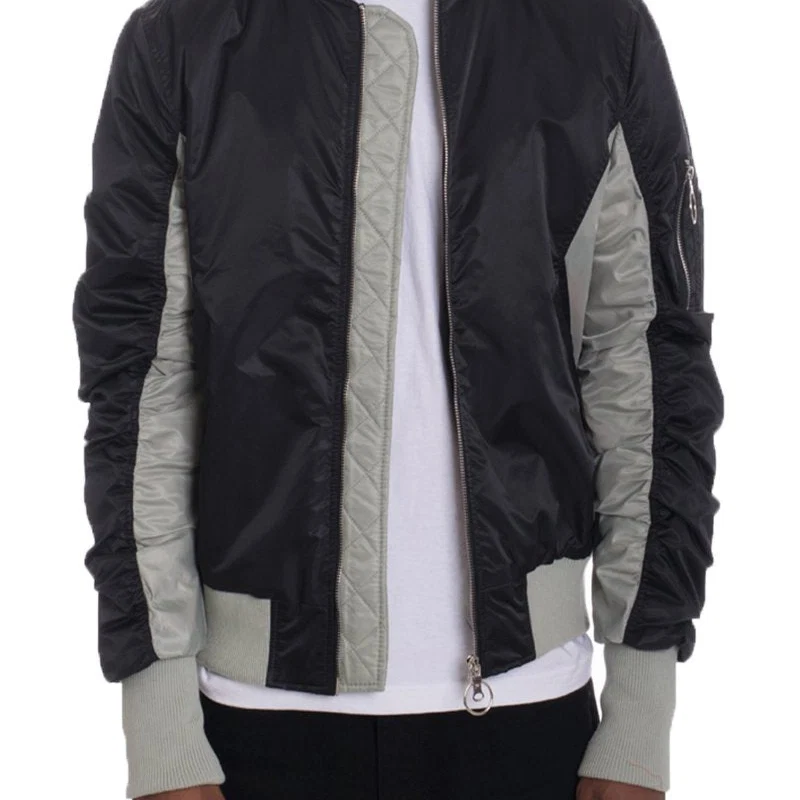 Powerful Step Up Your Style with Our Men’s Colorblock Bomber Jacket Functional