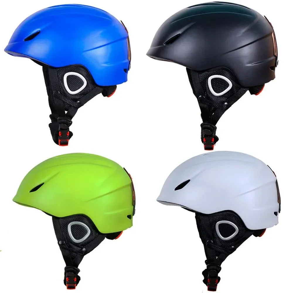 Sophisticated High-Quality Unisex Red Ice Skate Snow Sports Helmet – Integrated Molding Ultralight Safety Cap Expertly Made