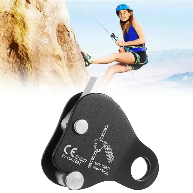 Sustainable High-Strength Self-Locking Climbing Rope Grab – Fall Protection Ascender and Belay Device Secure