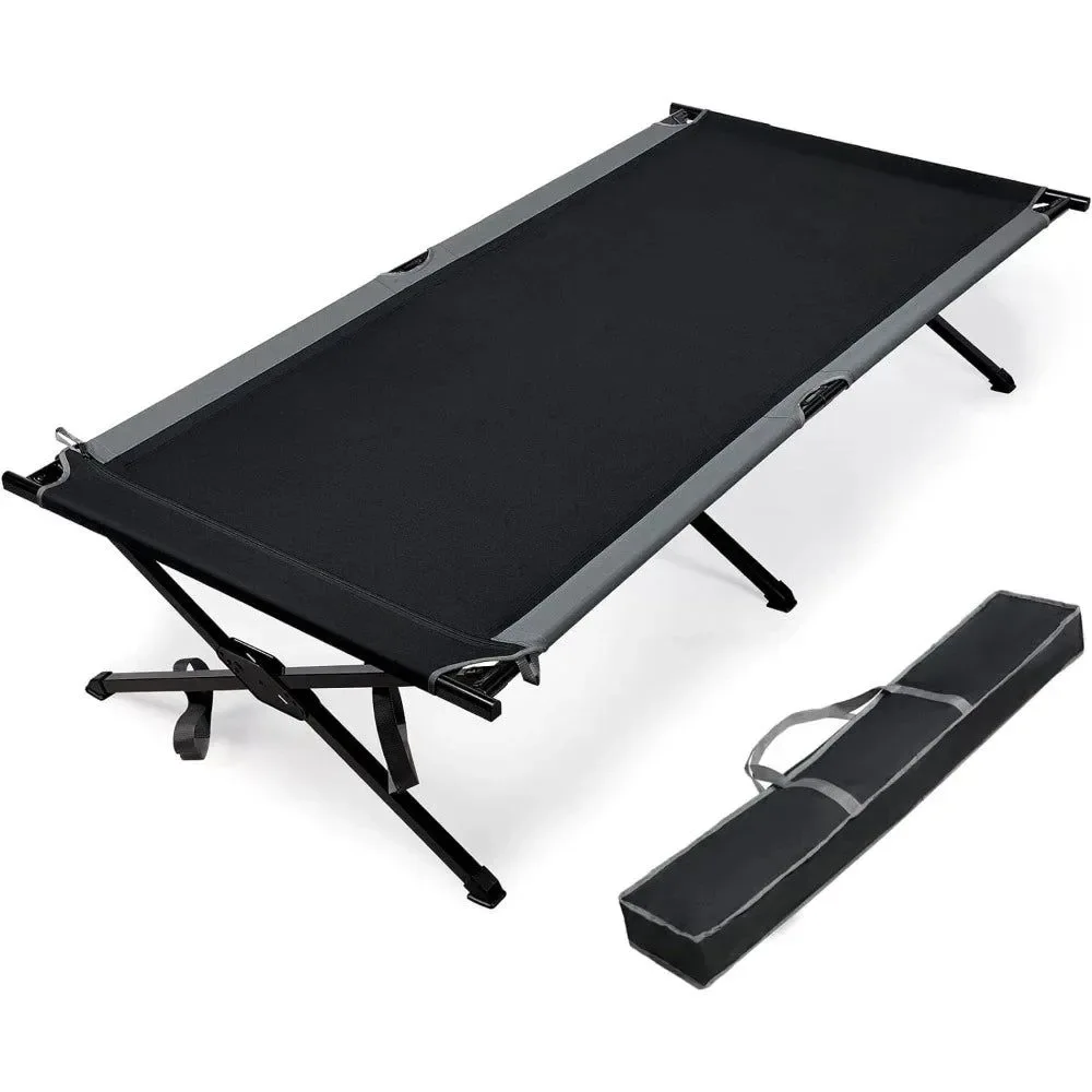 Modern Extra Wide Camping Cot for Adults – Heavy Duty Folding Bed with Carry Bag 84.3 L x 41.9 W Supports Up to 550 lbs About this item Green