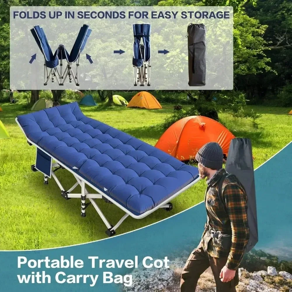 Fast Camping Folding Bed – Portable Camp Cot for Sleeping Hiking and Travel About this item Practical