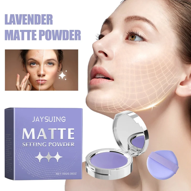 Soft JAYSUING Lavender Matte Setting Powder 10g 0.35oz Healthy
