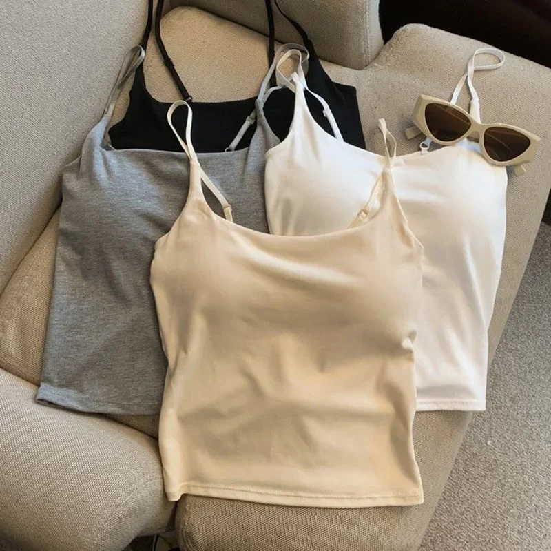 Lightweight Basic Adjustable Strap Tank Tops Durable