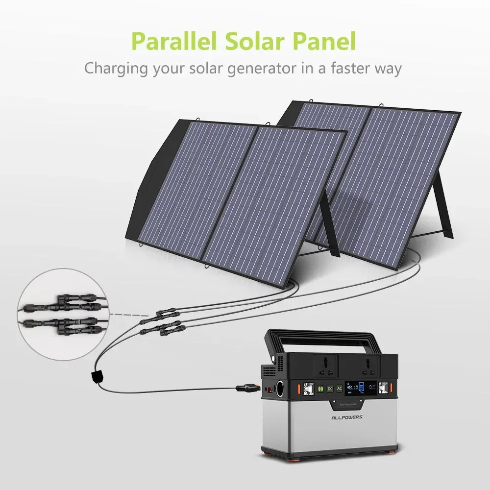 Stylish ALLPOWERS Solar Charger 18V100W Foldable Solar Panel Suit For Portable Power Station Generator Outdoor Travel Camping SPECIFICATIONS Modern