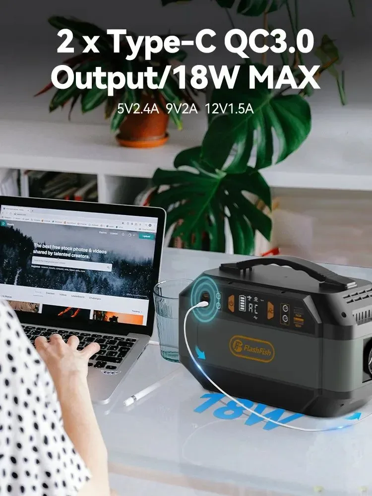 Innovative Portable Power Station 288.6Wh 330W AC Output 78000mAh Battery for Outdoor Camping Emergency Power Supply Natural